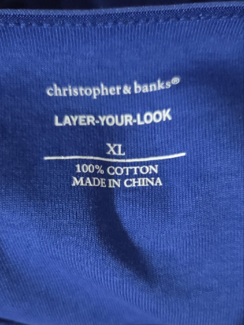 Christopher & Banks Cobalt Blue Long-Sleeve Boatneck Top - Picture 3 of 5